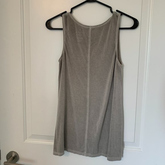 American Eagle Soft & Sexy Grey Distressed Tank (Small) - Picture 2 of 3